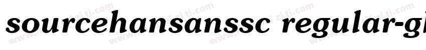 sourcehansanssc regular-gb字体转换